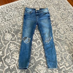 Free people busted skinny jeans